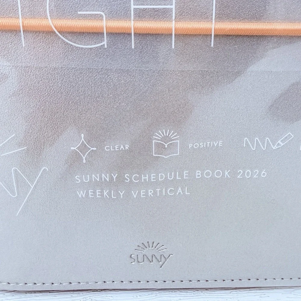 NEW 2026 JAPAN SUNNY Planner January Start B6 Silver Schedule Book